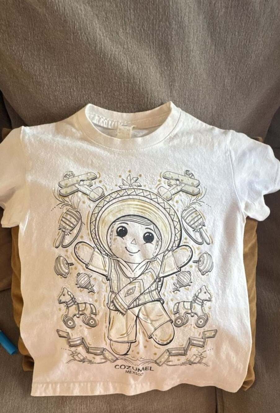 Cozumel Mexico Traditional Doll Graphic Kids T-Shirt